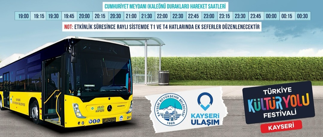BÜYÜKŞEHİR’DEN TÜRKİYE KÜLTÜR YOLU FESTİVALİ’NE ULAŞIM VE ÜCRETSİZ MÜZE DESTEĞİ
