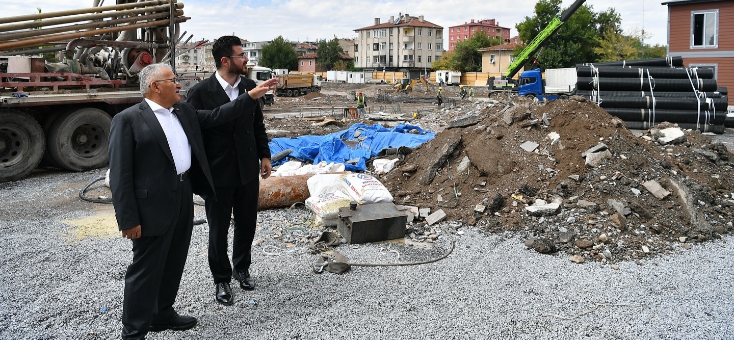 BAŞKAN BÜYÜKKILIÇ İLE BAŞKAN OKANDAN’DAN, SAHABİYE PROJESİ 2. ETAP ÇALIŞMALARINA İNCELEME