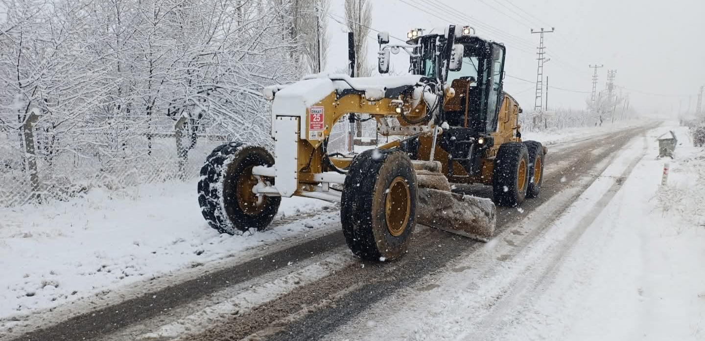 Kayseri’de karla mücadele başladı
