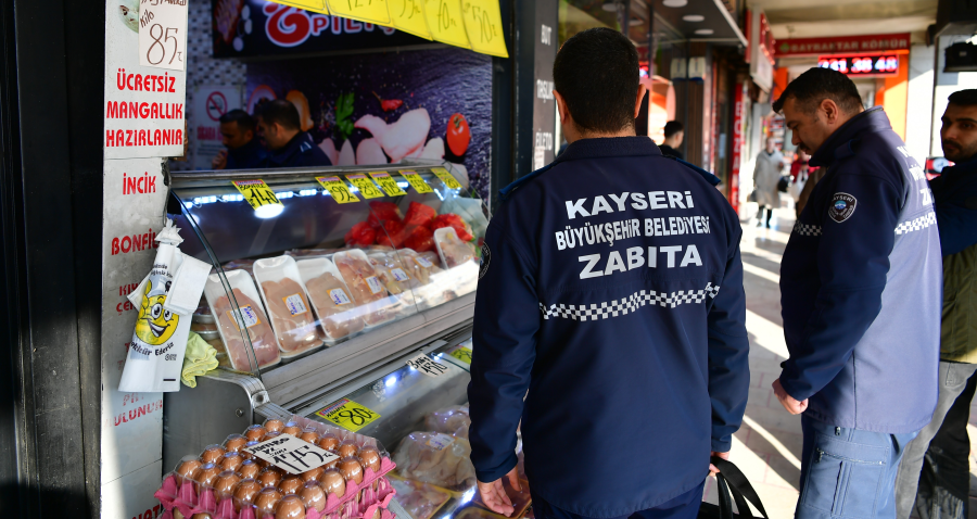 BÜYÜKŞEHİR ZABITA’DAN İŞLETMELERE DENETİM