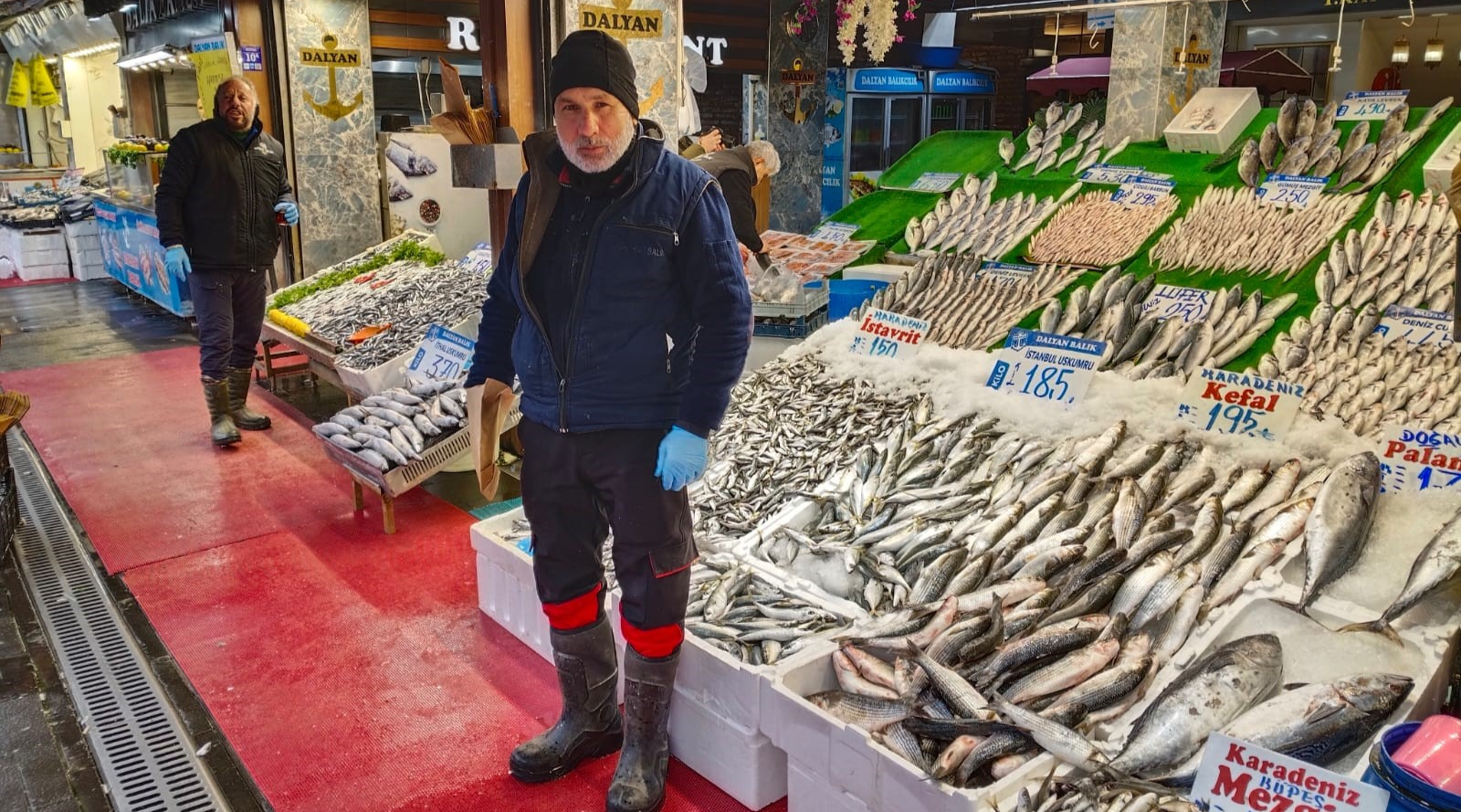 Kayseri’de balık tezgahlarında yılbaşı bereketi