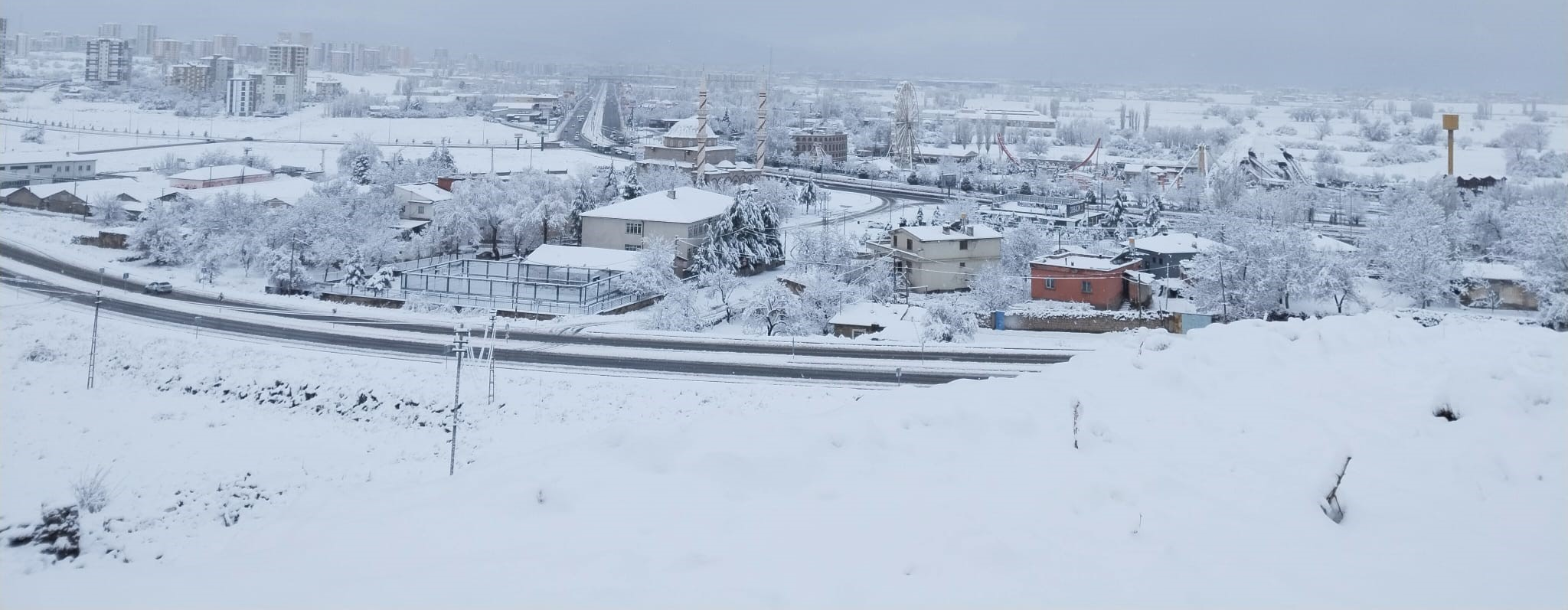 Kayseri beyaza büründü
