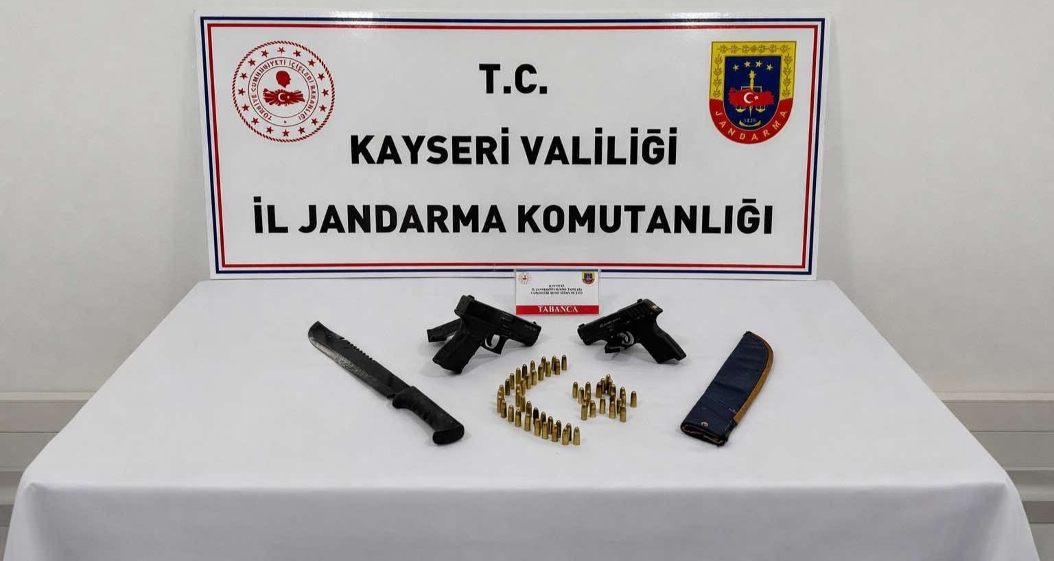 Kayseri’de ruhsatsız silah operasyonu: 1 gözaltı