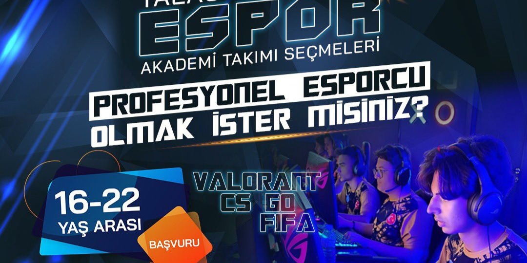 TALAS'TA E-SPORUN YILDIZLARI SEÇİLİYOR