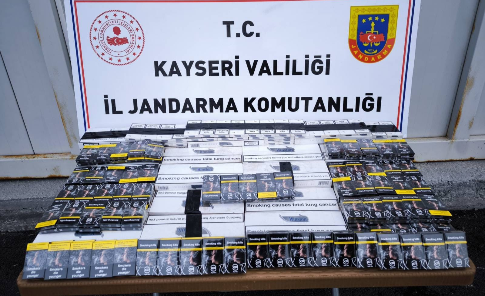 Kayseri'de kaçak sigara operasyonu: 1 gözaltı