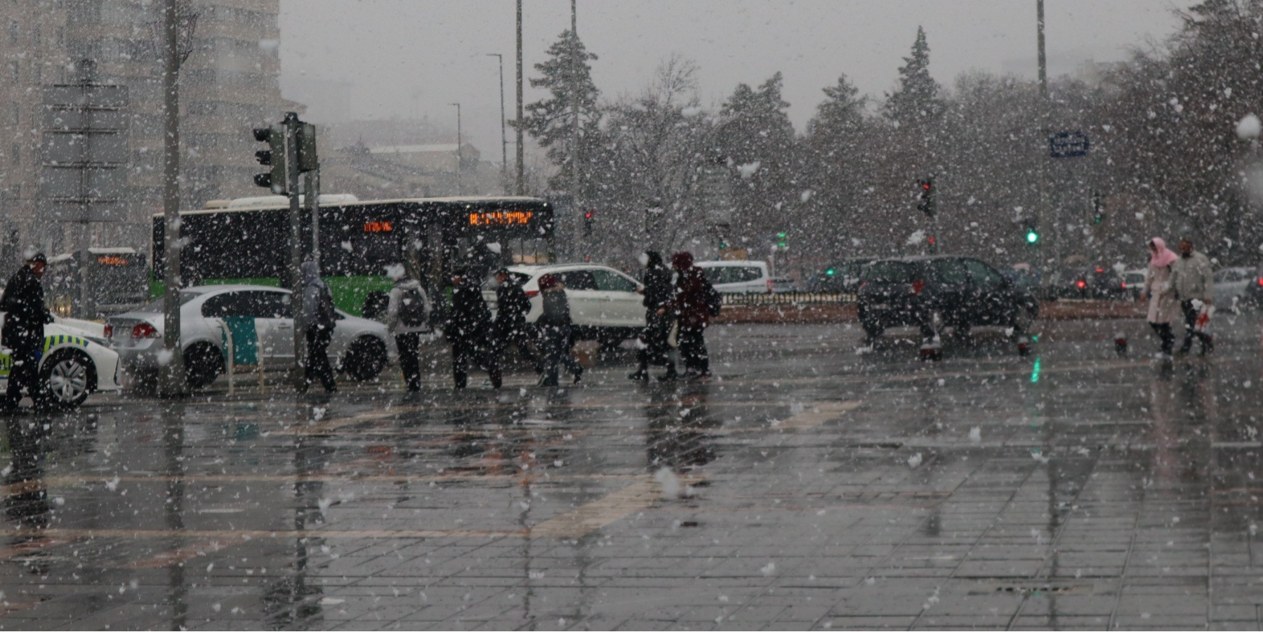Kayseri’de kar yağışı etkili oldu