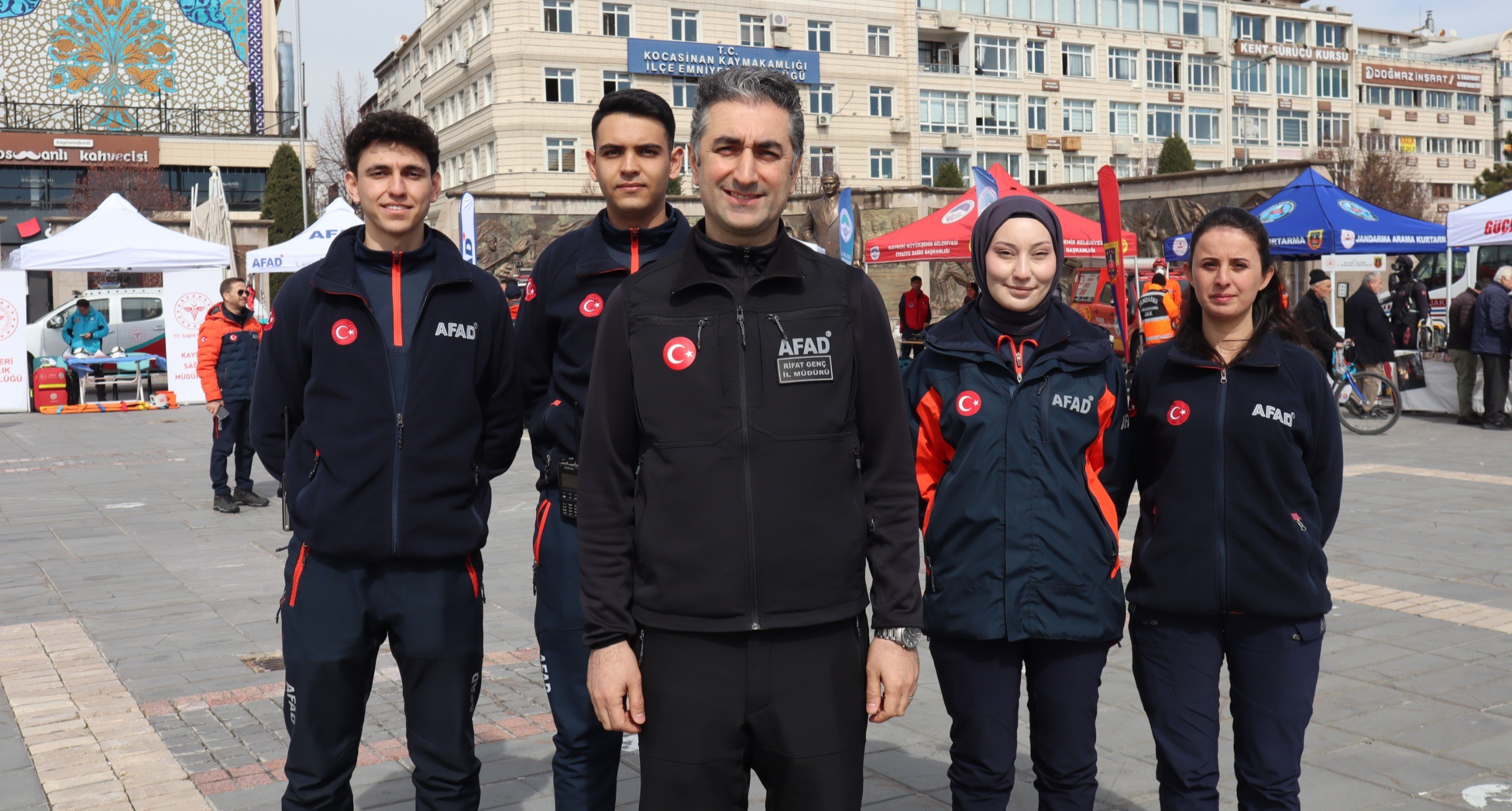 Kayseri’de Deprem Haftası’nda arama-kurtarma ekiplerinden bilgilendirme standı