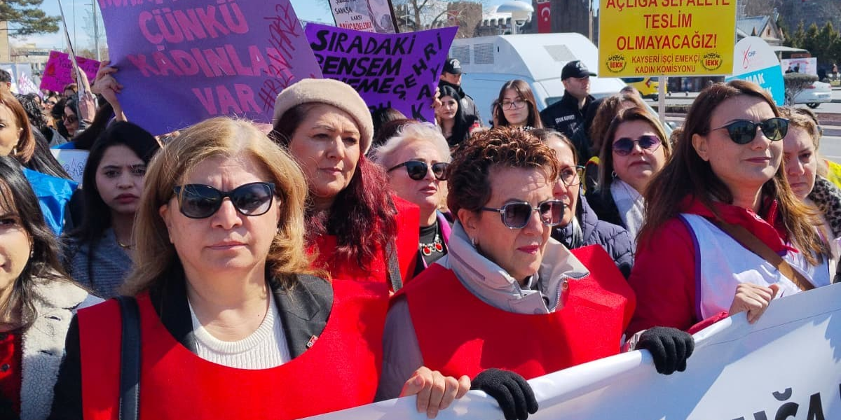 Kayseri’de 8 Mart Kadınlar Günü yürüyüşü