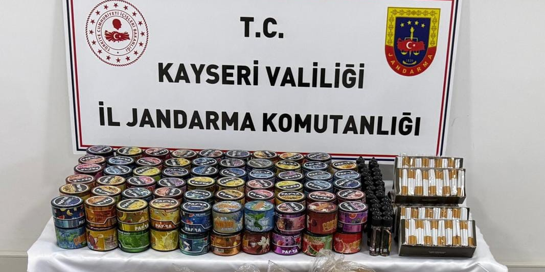 Kayseri'de 1 kişiye kaçak tütün gözaltısı