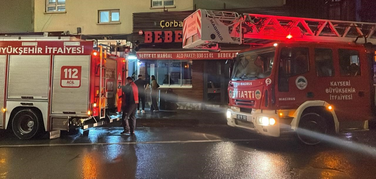 Kayseri'de otel yangını