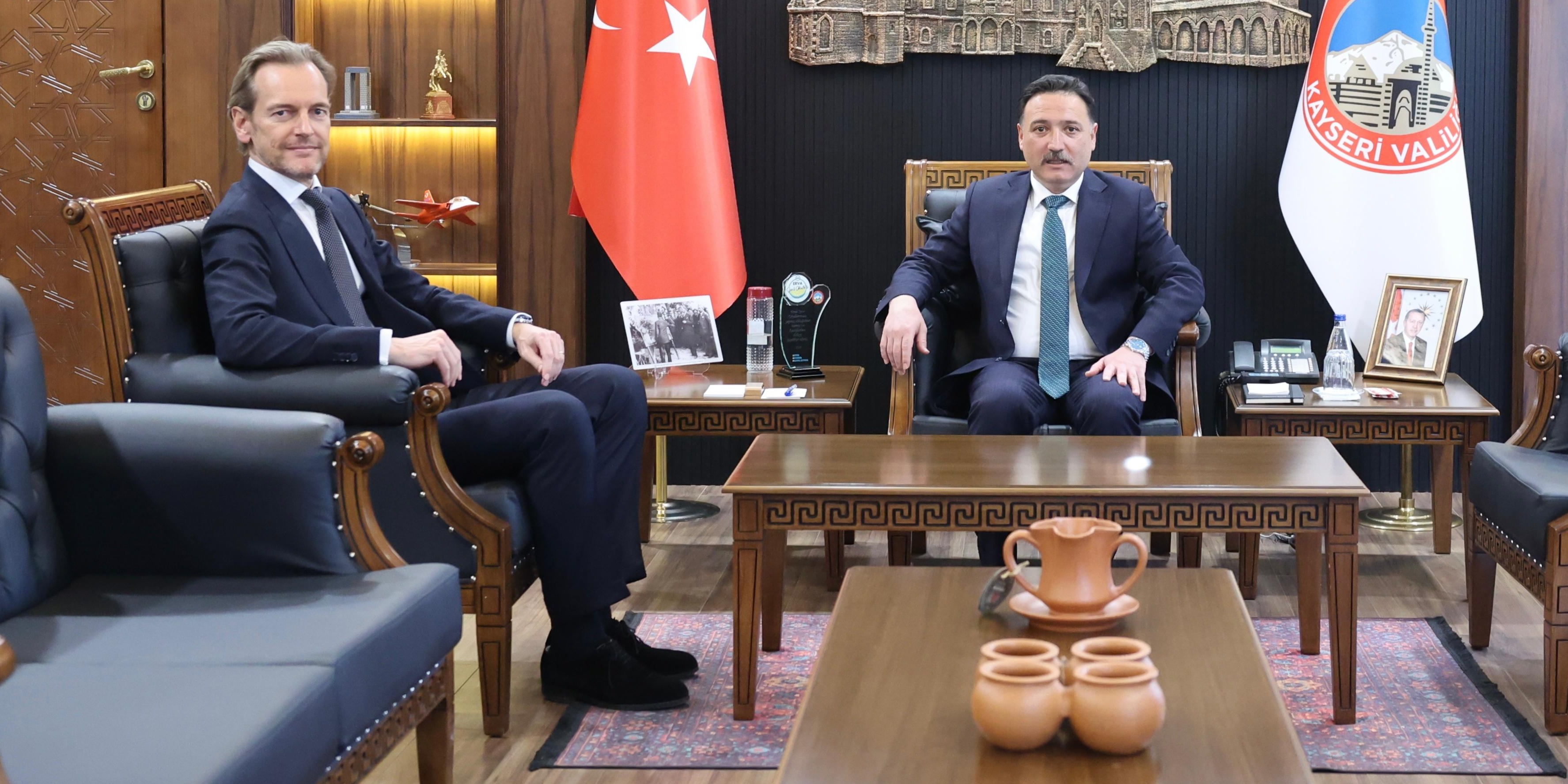 Belçika’nın Ankara Büyükelçisi Velde’den Vali Çiçek’e ziyaret