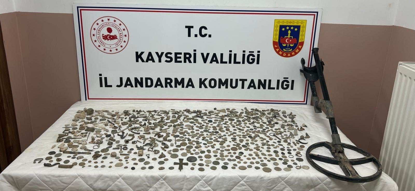 Kayseri’de tarihi eser operasyonu: 1 gözaltı