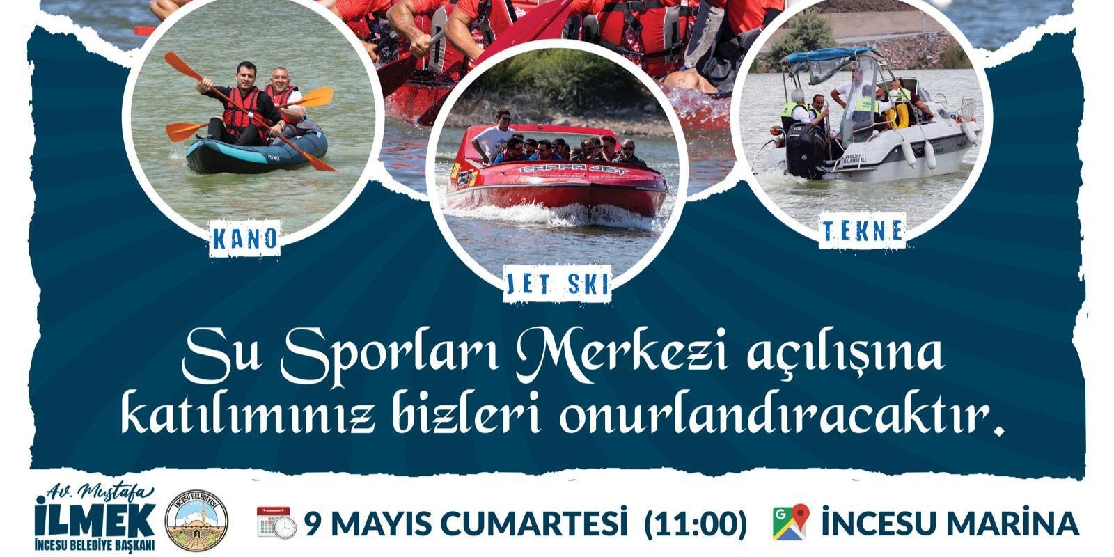 İncesu Marina Su Sporları Merkezi Hizmete Açılıyor