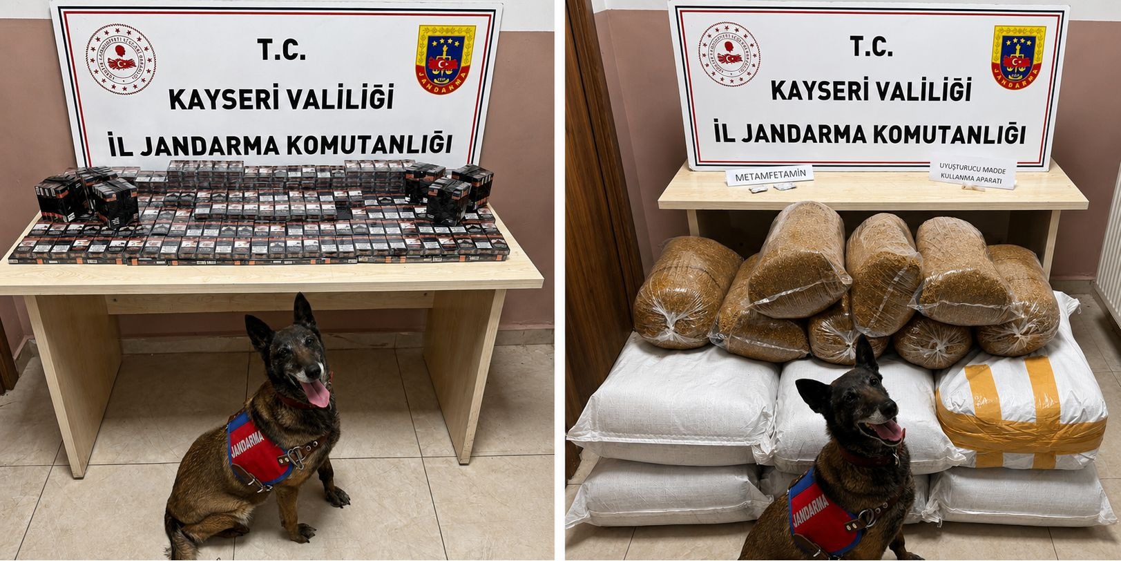 Pınarbaşı’nda Kaçak Tütün ve Uyuşturucu Operasyonu: 200 Kilo Tütün Ele Geçirildi