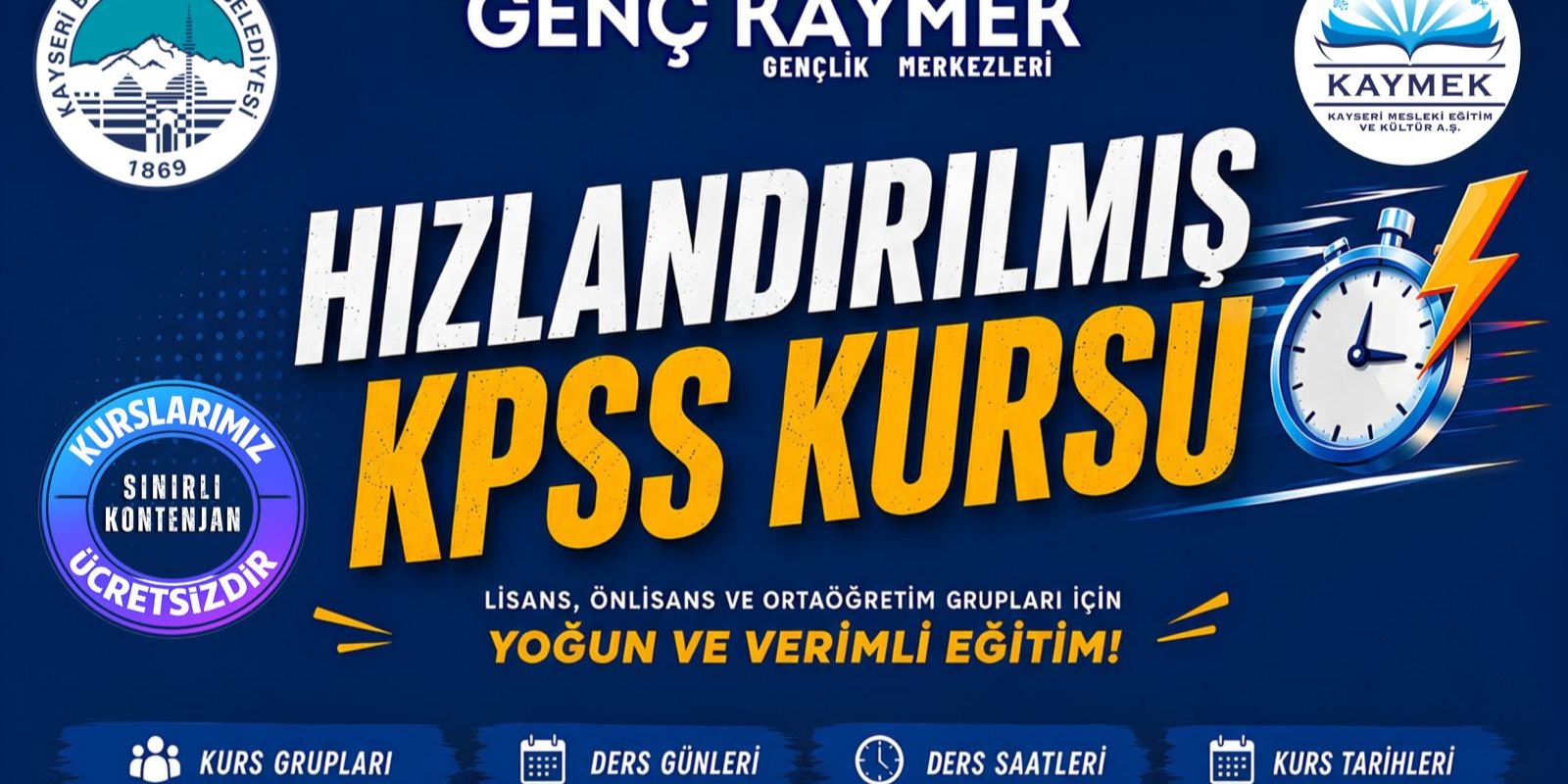 KAYMEK’TEN KPSS ADAYLARINA HIZLANDIRILMIŞ HAZIRLIK DESTEĞİ