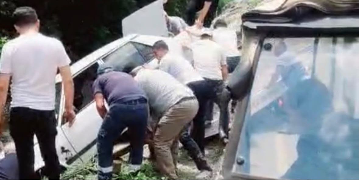 Yahyalı'da otomobil su kanalına düştü: 1 yaralı