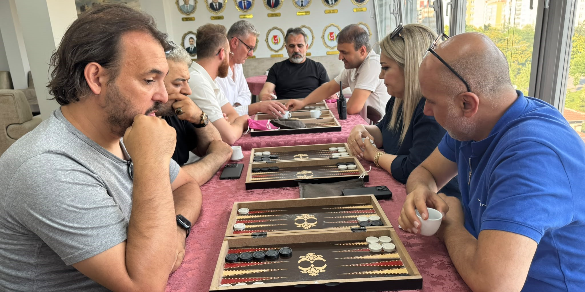 Kayseri Gazeteciler Cemiyeti’nde tavla turnuvası etkinliği