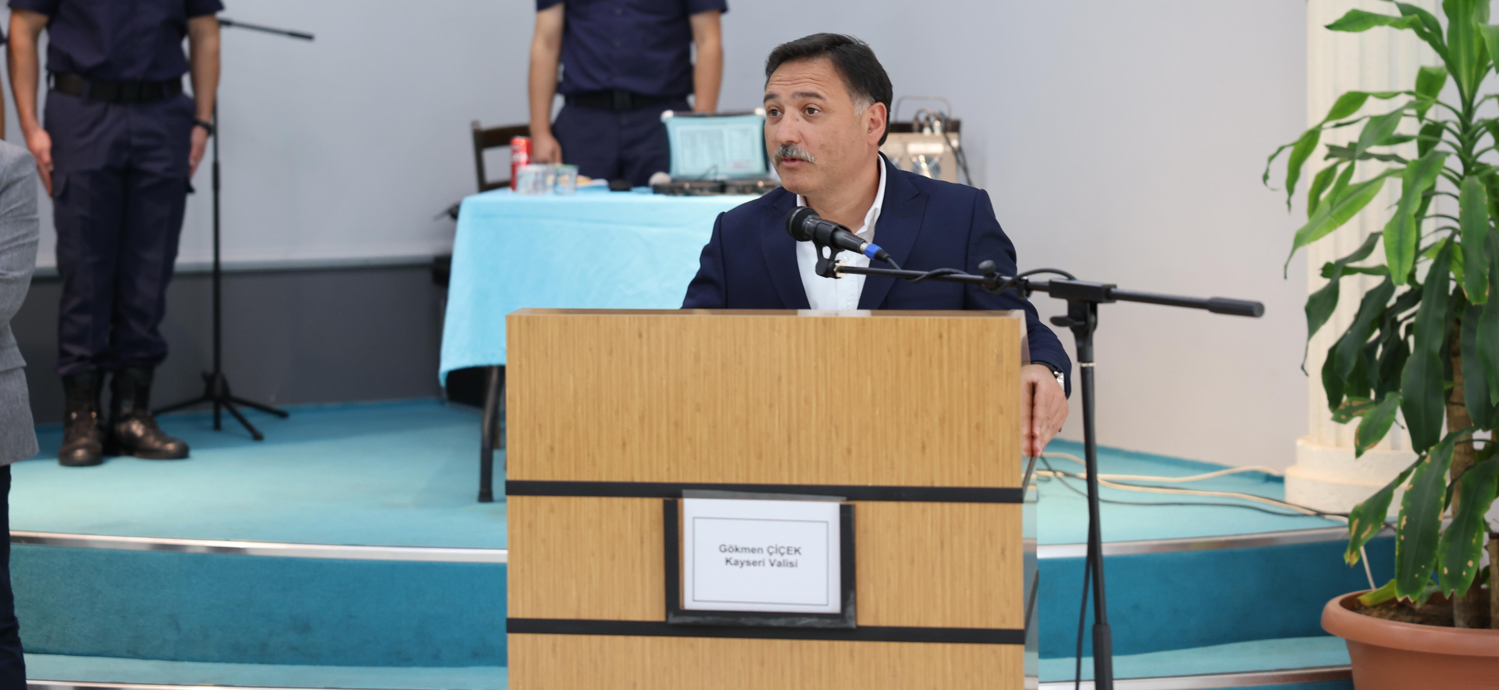 Vali Çiçek, rütbe terfi törenine katıldı